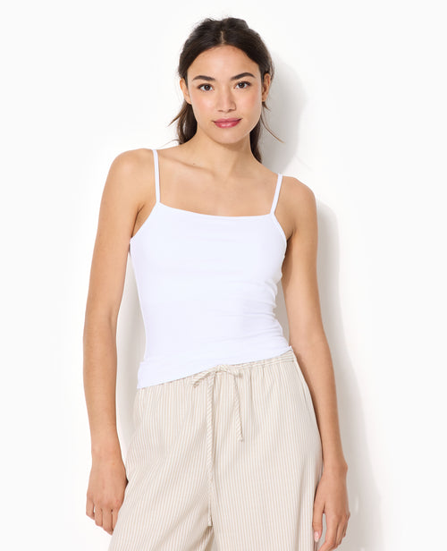 Débardeur maille extensible fines bretelles - PIMKIE - 1