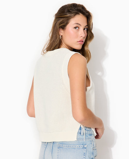 Pull sans manches avec nouettes côtés - PIMKIE - 6