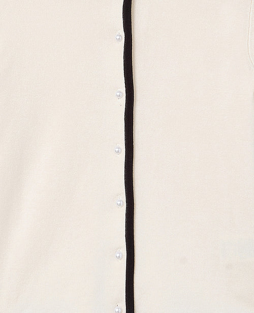 Top gilet en maille fine avec boutons perles - PIMKIE - 7