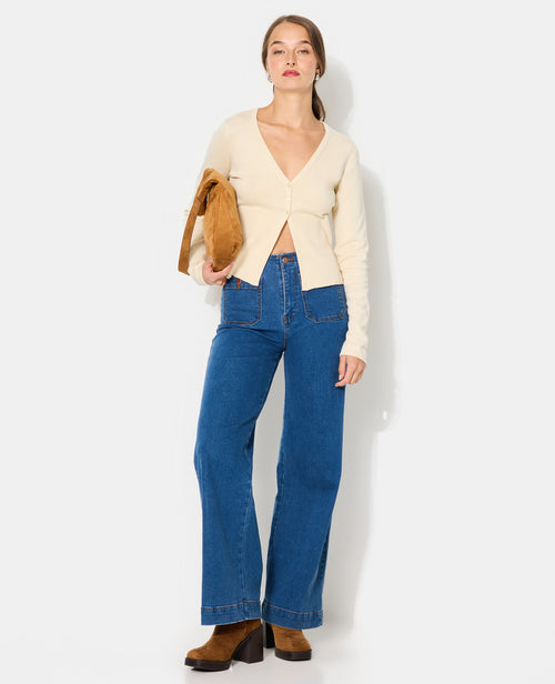 Gilet en maille fine avec grand bord-côtes - PIMKIE - 3