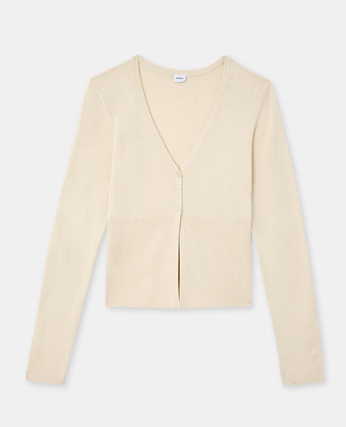 Gilet en maille fine avec grand bord-côtes - PIMKIE - 4