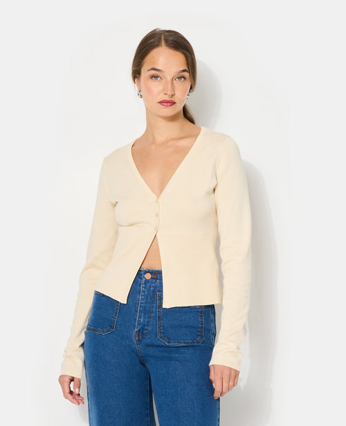 Gilet en maille fine avec grand bord-côtes - PIMKIE - 5