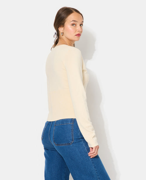 Gilet en maille fine avec grand bord-côtes - PIMKIE - 6