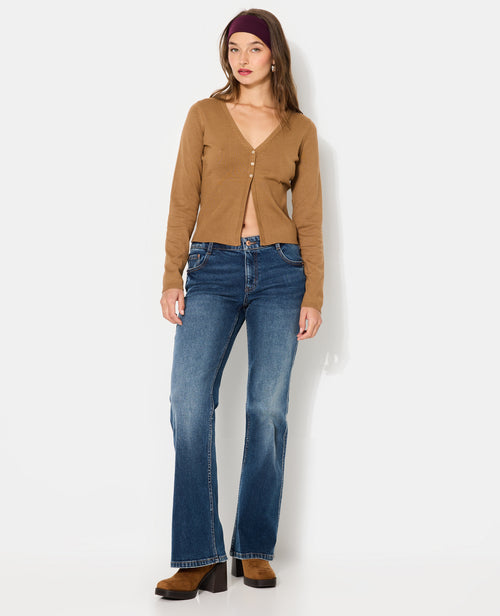 Gilet en maille fine avec grand bord-côtes - PIMKIE - 3