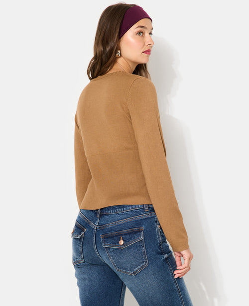 Gilet en maille fine avec grand bord-côtes - PIMKIE - 6