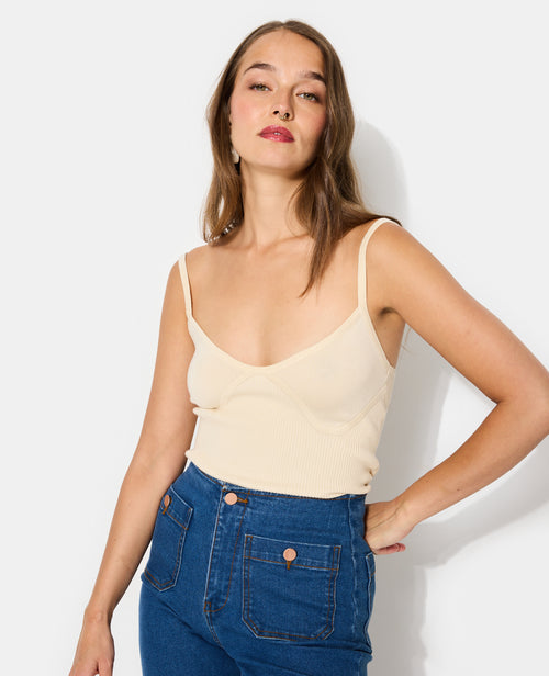 Top à bretelles avec jeu de mailles - PIMKIE - 1