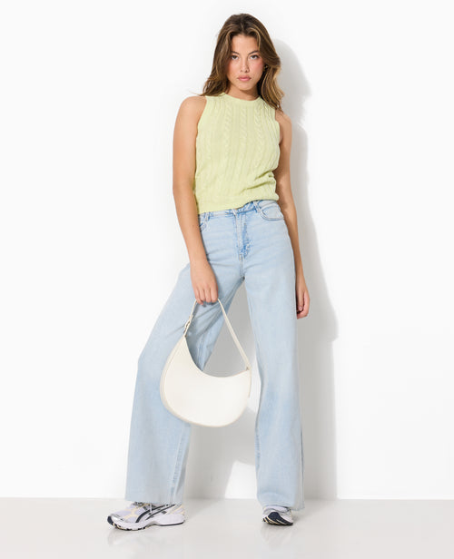 Pull sans manches en maille torsadée - PIMKIE - 3