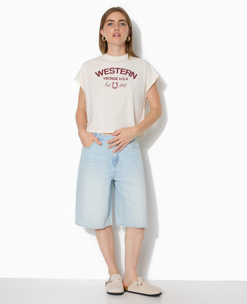 T-shirt court sans manches avec print devant - PIMKIE - 3