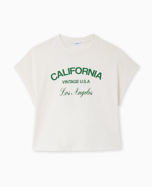 T-shirt court sans manches avec print devant - PIMKIE - 4