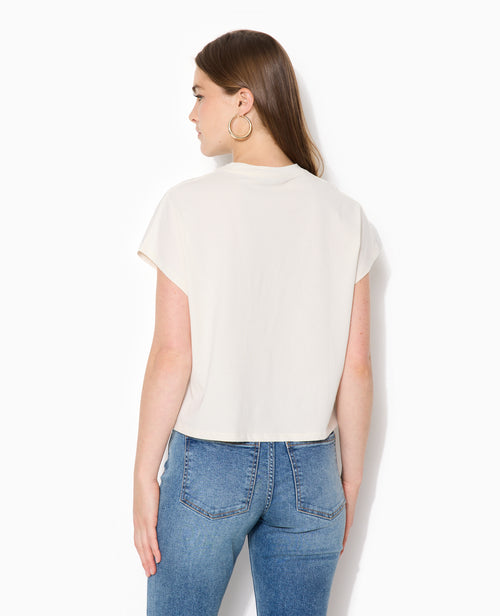 T-shirt court sans manches avec print devant - PIMKIE - 6