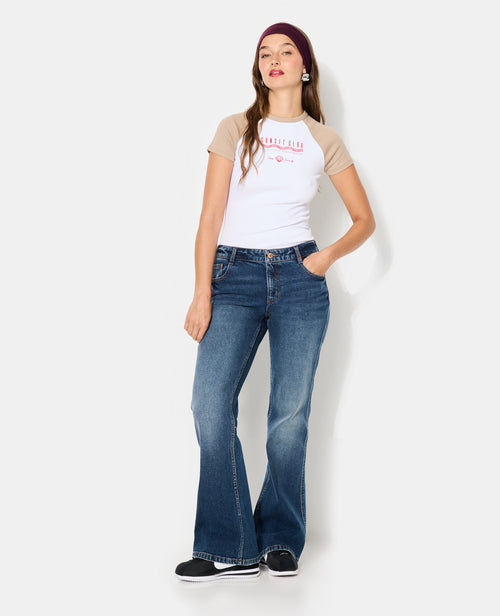 T-shirt manches raglans avec broderie - PIMKIE - 3