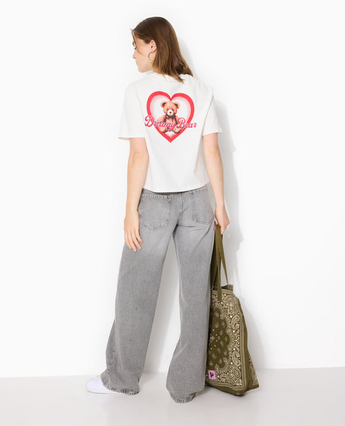 T-shirt court avec print devant et dos - PIMKIE - 3