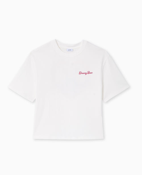 T-shirt court avec print devant et dos - PIMKIE - 4