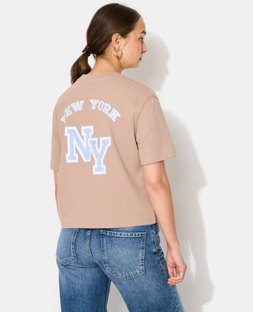 T-shirt court avec print devant et dos - PIMKIE - 1