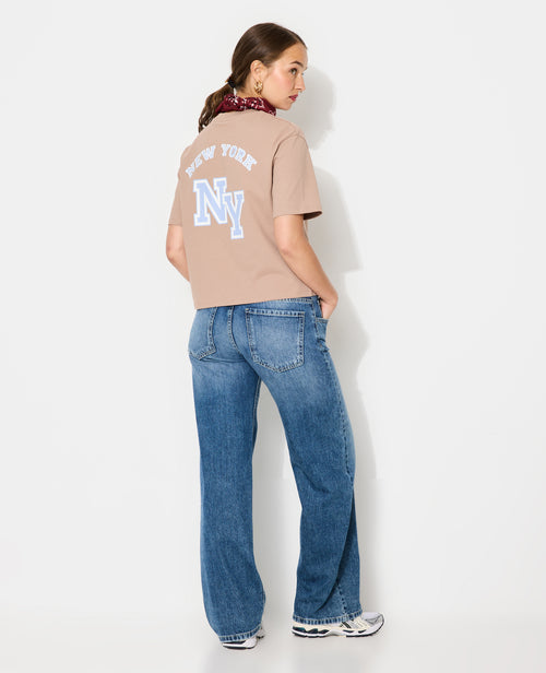 T-shirt court avec print devant et dos - PIMKIE - 3