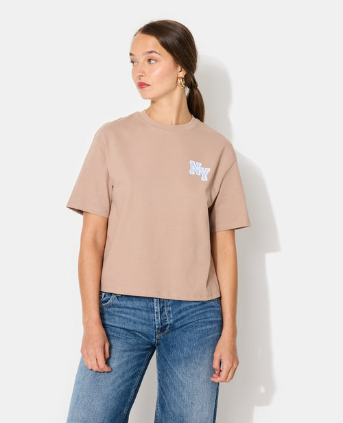 T-shirt court avec print devant et dos - PIMKIE - 5