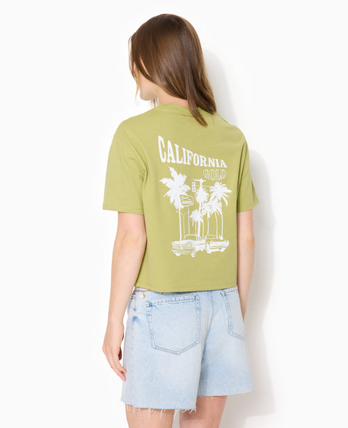 T-shirt court avec print devant et dos - PIMKIE - 6