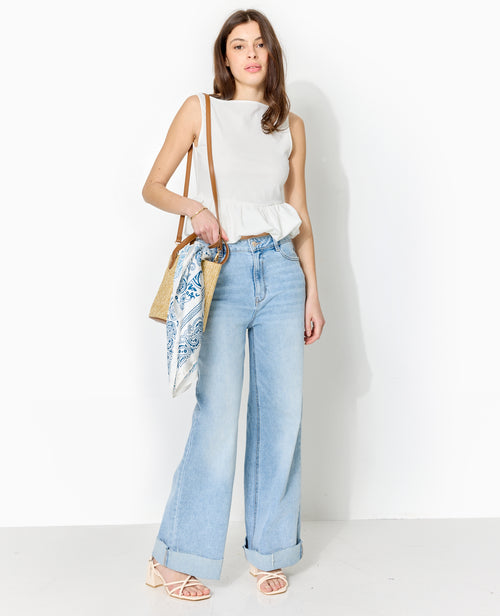 Top empiècement boule avec dos dégagé - PIMKIE - 2