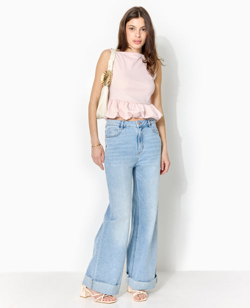 Top empiècement boule avec dos dégagé - PIMKIE - 2