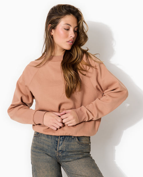 Sweat col rond avec étiquette cousue - PIMKIE - 1