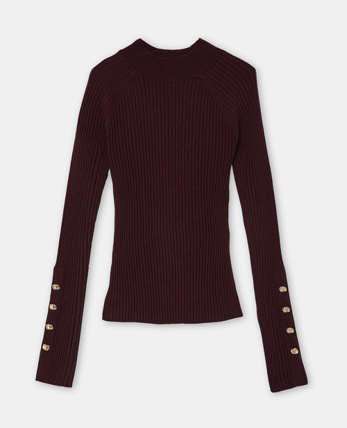 Pull moulant en maille côtelée avec boutons bijoux - PIMKIE - 4