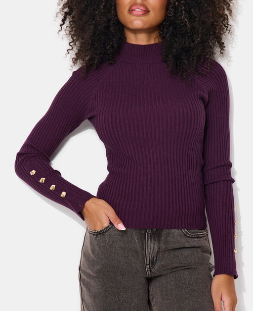 Pull ajusté en maille côtelée avec boutons bijoux - PIMKIE - 7