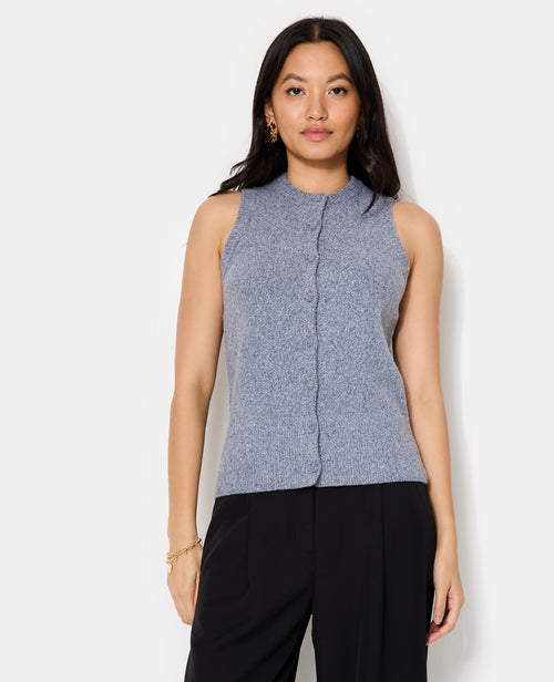 Gilet sans manches avec boutons recouverts - PIMKIE - 5