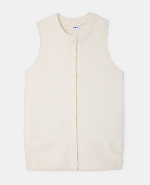Gilet sans manches avec boutons recouverts - PIMKIE - 4