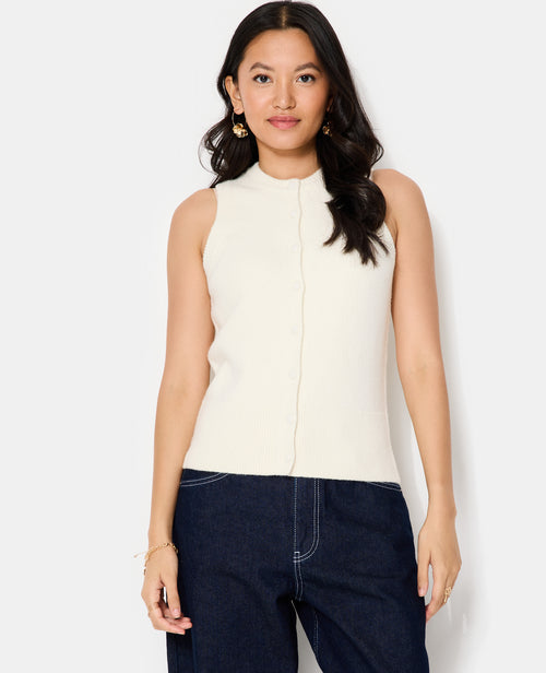 Gilet sans manches avec boutons recouverts - PIMKIE - 5