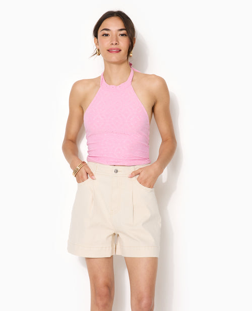 Top dos-nu effet broderie anglaise - PIMKIE - 5
