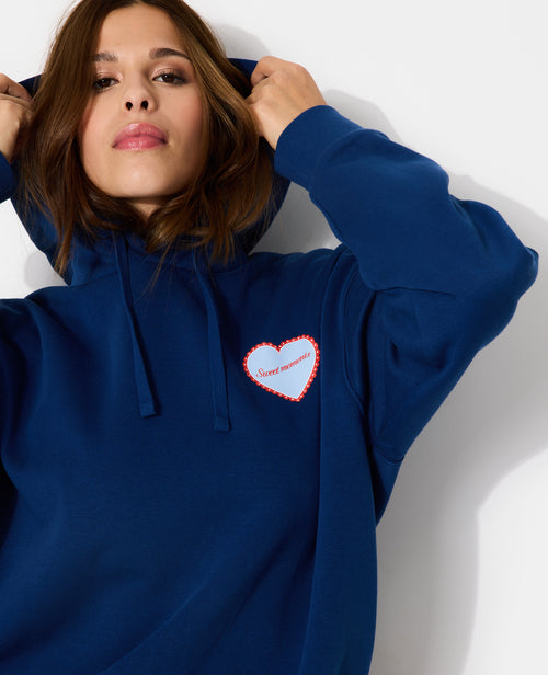 Sweat capuche avec print poitrine et dos - PIMKIE - 2