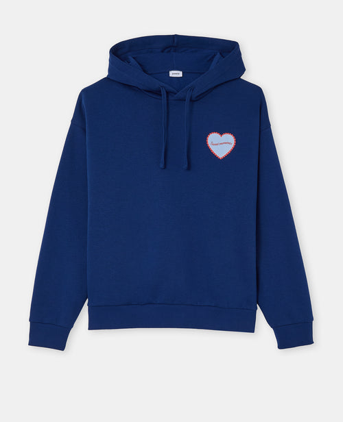 Sweat capuche avec print poitrine et dos - PIMKIE - 4