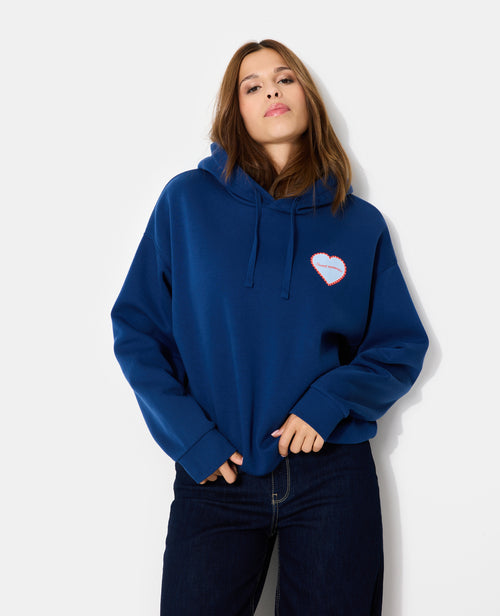 Sweat capuche avec print poitrine et dos - PIMKIE - 5