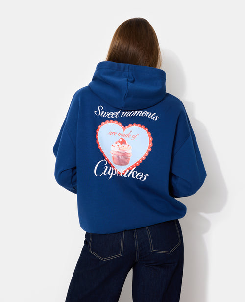 Sweat capuche avec print poitrine et dos - PIMKIE - 6