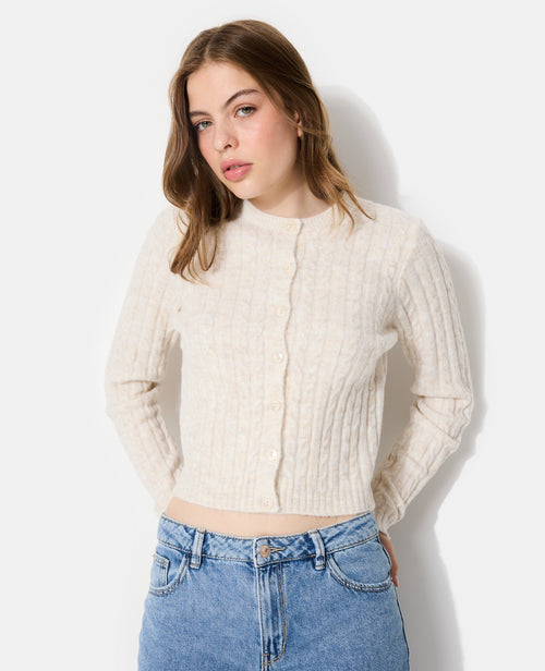 Gilet en maille torsadée - PIMKIE - 1