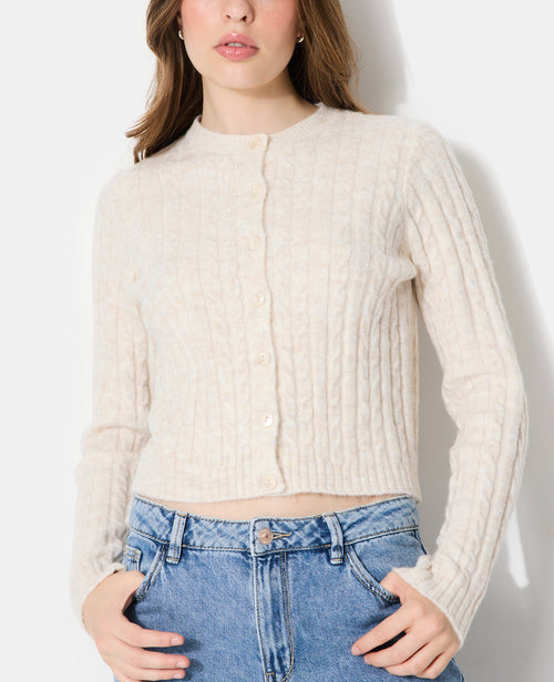 Gilet en maille torsadée - PIMKIE - 1