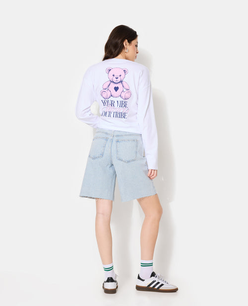 T-shirt oversize manches longues avec print - PIMKIE - 3