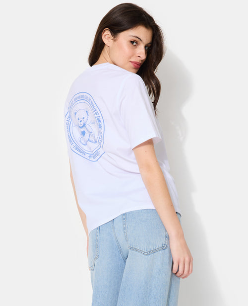 T-shirt oversize avec print poitrine et dos - PIMKIE - 1