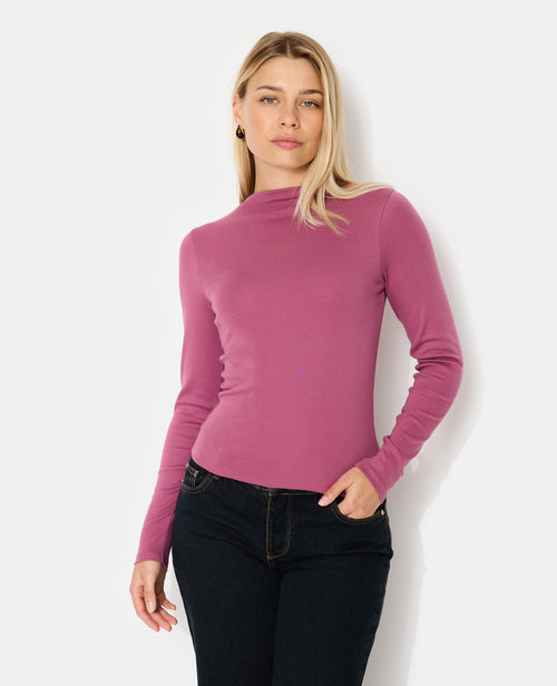 T-shirt manches longues col montant - PIMKIE - 5