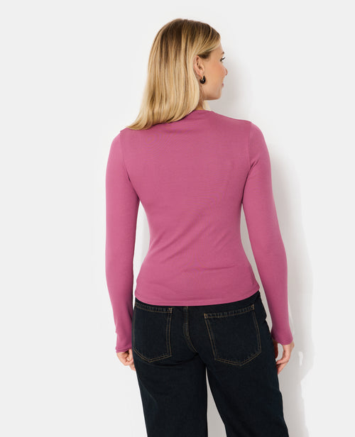 T-shirt manches longues col montant - PIMKIE - 6