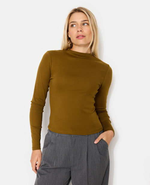 T-shirt manches longues col montant - PIMKIE - 5