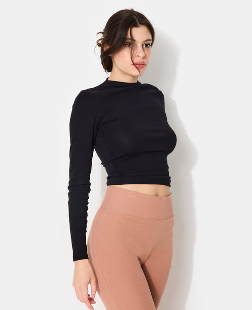 T-shirt manches longues col montant - PIMKIE - 2