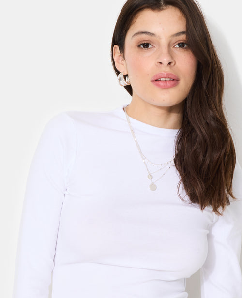 T-shirt manches longues col montant - PIMKIE - 2