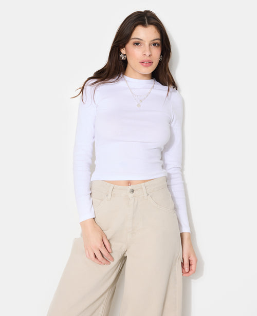 T-shirt manches longues col montant - PIMKIE - 5