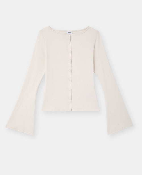Top boutonné avec manches flare - PIMKIE - 4