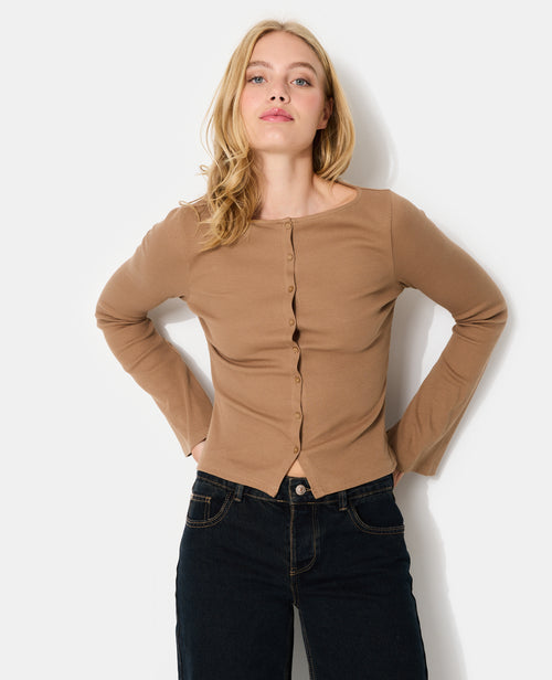 Top boutonné avec manches flare - PIMKIE - 5