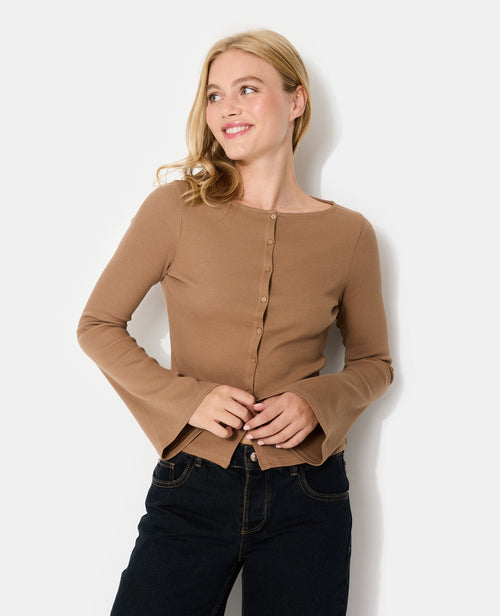 Top boutonné avec manches flare - PIMKIE - 7