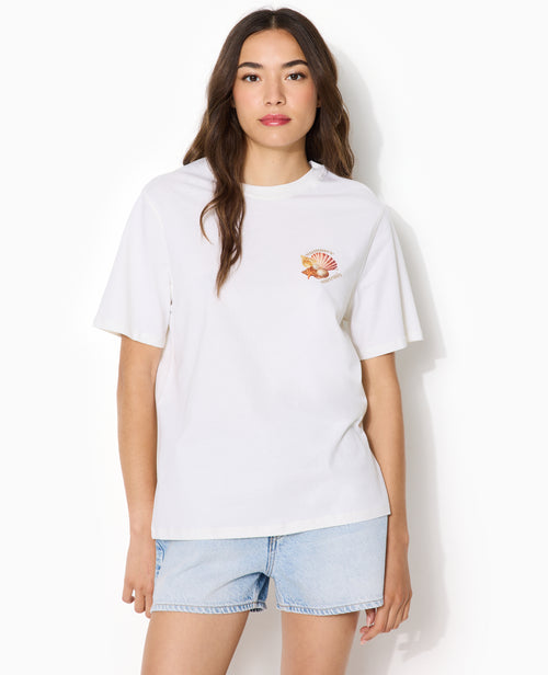 T-shirt oversize print poitrine et dos - PIMKIE - 5