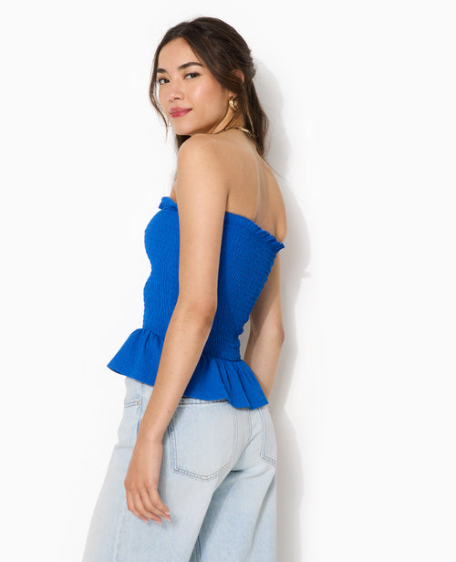 Top bandeau en smock - PIMKIE - 7