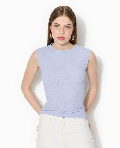 Top sans manches en tissu reliefé - PIMKIE - 1